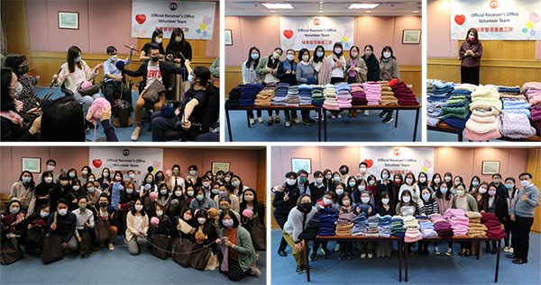 ORO Volunteer Team knitted scarves for elderly