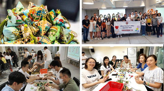 ORO Volunteer Team prepared Herbal Aroma Sachets for the Elderly