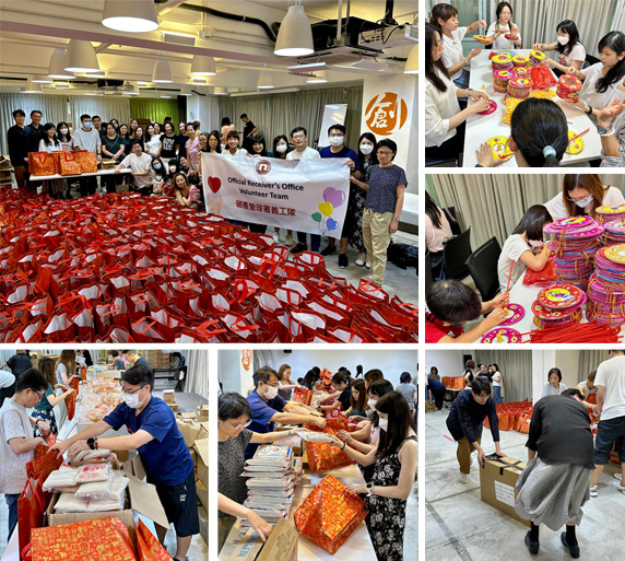 ORO Volunteer Team prepared Mid-Autumn fortune bags for the live-alone elderly