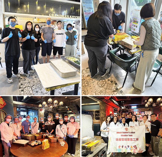 破產管理署義工隊協助銀杏館製作膳食餐盒